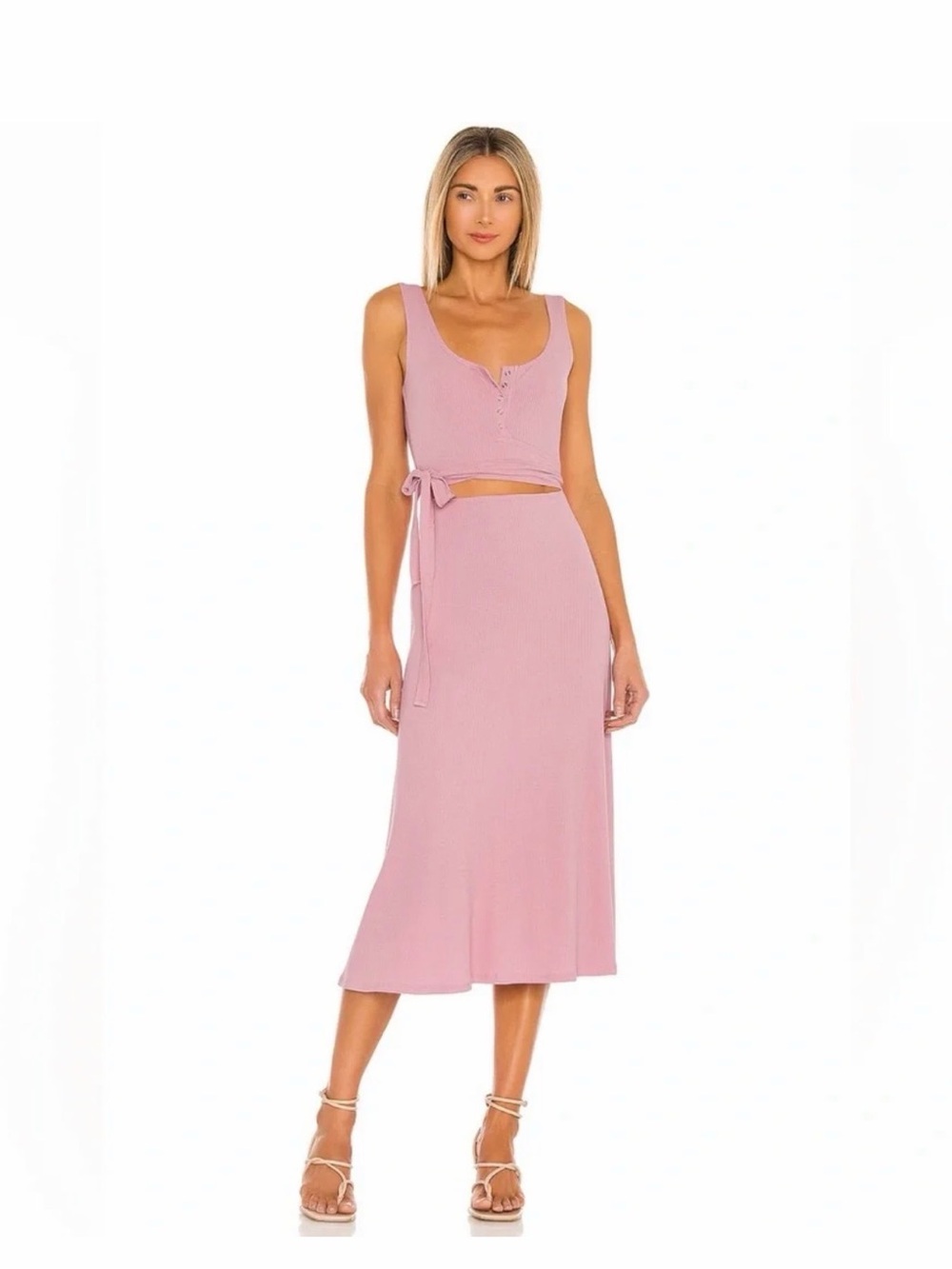 Lovers + Friends - Pink Cutout Maxi Dress